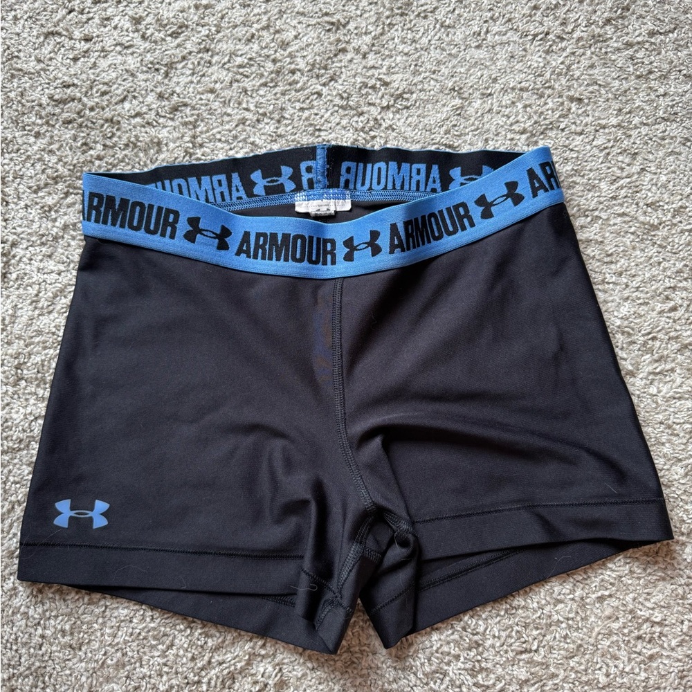 Under Armour Women's Black and Blue Spandex